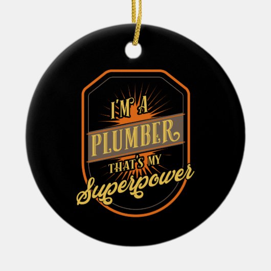 Plumber Gifts Keramisch Ornament (Voorkant)