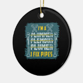 Plumber Gifts Keramisch Ornament (Links)