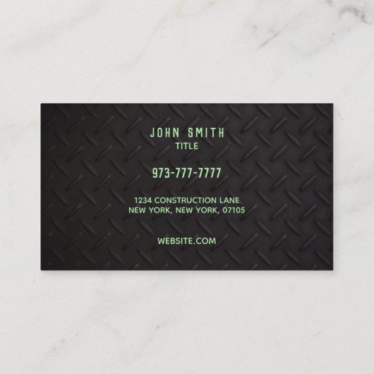 Plumber Graphic Design Visitekaartjes (Achterkant)