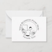 Plumber Hartelijk dank Notitiekaartje (Voorkant)