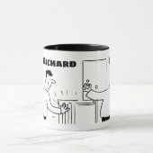 Plumber & Heating Engineer Cartoon Mok (Midden)