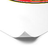 Plumber Holding Plunger Cartoon Poster (Hoek)