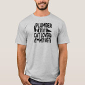 Plumber houdt van katten t-shirt (Voorkant)