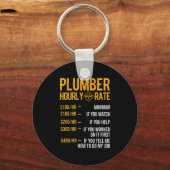 Plumber Hourly Rate Plumber Sleutelhanger (Voorkant)