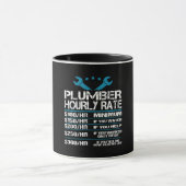 plumber installer fitter Funny Hourly Rate gift id Mok (Midden)