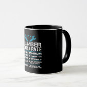 plumber installer fitter Funny Hourly Rate gift id Mok (Voorkant rechts)
