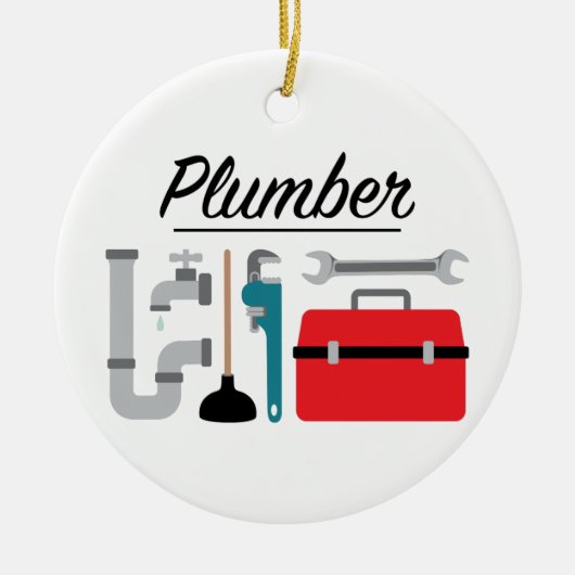 Plumber Keramisch Ornament (Voorkant)
