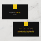 Plumber - Modern Amber Yellow Visitekaartje (Voorkant / Achterkant)