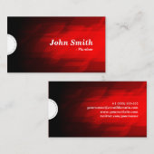 Plumber - Modern Dark Red Visitekaartje (Voorkant / Achterkant)