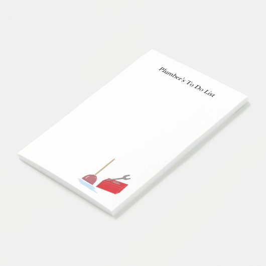 Plumber om lijst te doen post-it® notes (Schuin)