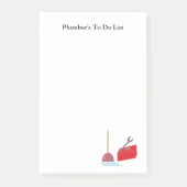 Plumber om lijst te doen post-it® notes (Voorkant)