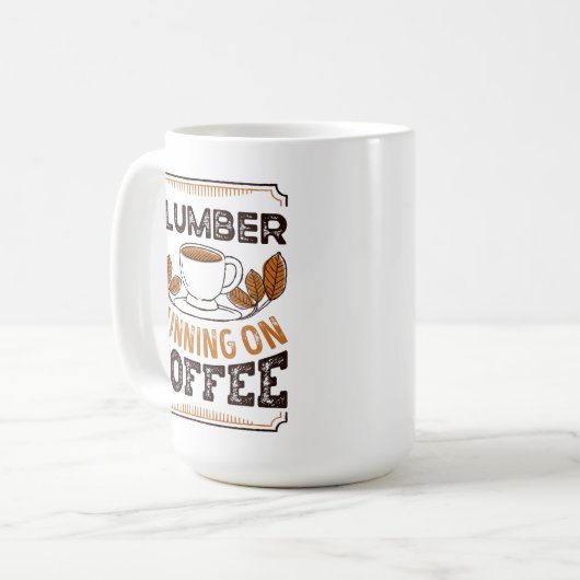 Plumber op Coffee Caffeine Gift Koffiemok (Voorkant links)