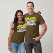 Plumber op het werk t-shirt (Unisex)