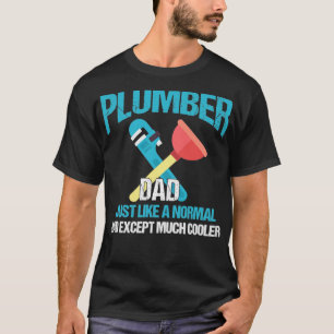 Plumber pa net als normale vader behalve koeler t-shirt