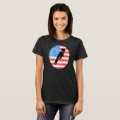 Plumber Pipe Wrenches Pipefitter American Flag Plu T-shirt (Voorkant volledig)