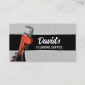 Plumber Pipe Wright Professional Plumbing Service Visitekaartje (Voorkant)