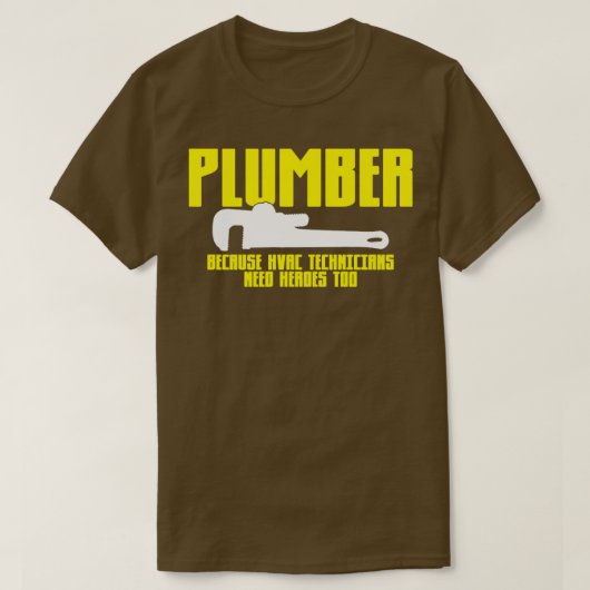 Plumber Pipefitter T-shirt (Design voorkant)