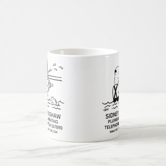 Plumber-plug-in & verwarmingspromotie koffiemok (Center)