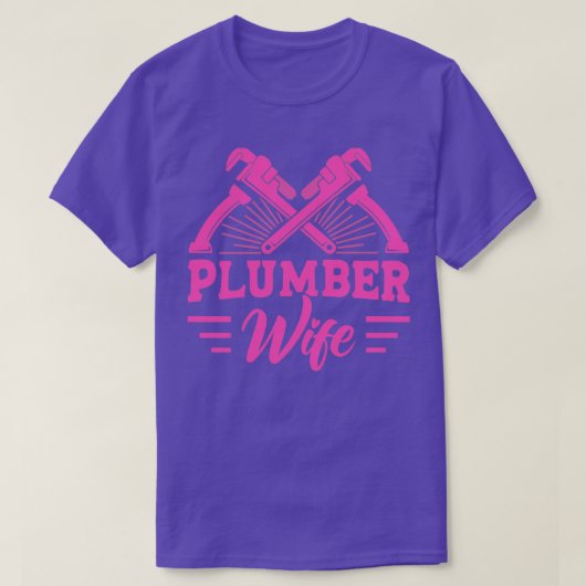Plumber  Plumber Wife T-shirt (Design voorkant)