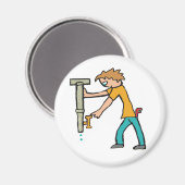 Plumber Plumbing Magneet (Voorkant / Achterkant)
