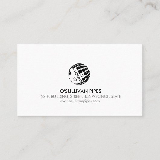 Plumber Plumbing Pipe Layer Visitekaartje (Achterkant)