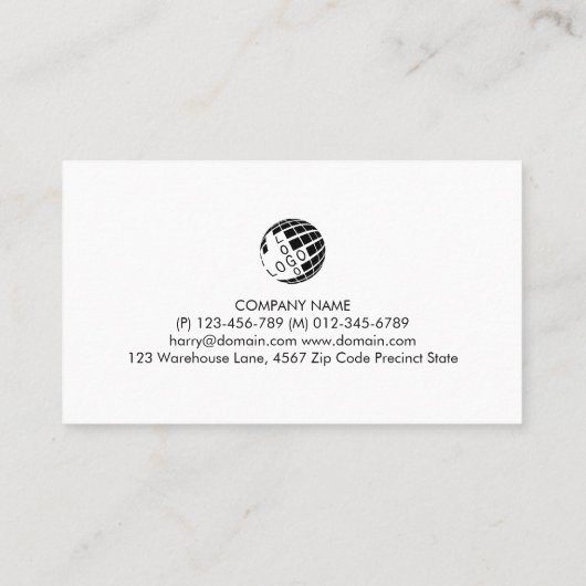 Plumber Plumbing Pipe Layer Visitekaartje (Achterkant)