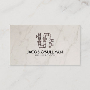 Plumber Plumbing Pipe Layer Visitekaartje