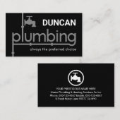 Plumber Plumbing Pipeline Signage Visitekaartje (Voorkant / Achterkant)