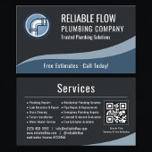 Plumber Plumbing QR Code Professional Visitekaartje