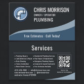 Plumber Plumbing QR Code Visitekaartje