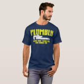 Plumber Plumbing  T-shirt (Voorkant volledig)