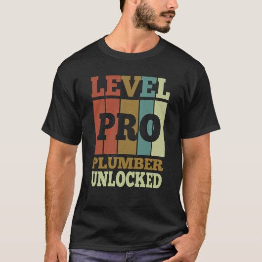Plumber Pro Unlocked Vintage Style Unique T-shirt (Voorkant)