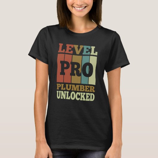 Plumber Pro Unlocked Vintage Style Unique T-shirt (Voorkant)