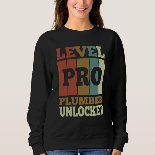 Plumber Pro Unlocked Vintage Style Unique Trui (Voorkant)