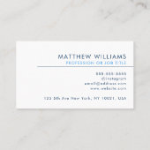 Plumber Professional QR Code Logo Modern Visitekaartje (Achterkant)