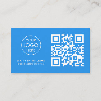 Plumber Professional QR Code Logo Modern Visitekaartje