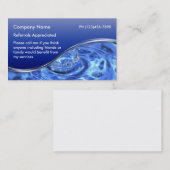 Plumber Reference Visitekaartjes Aanbevelingskaartje (Voorkant / Achterkant)