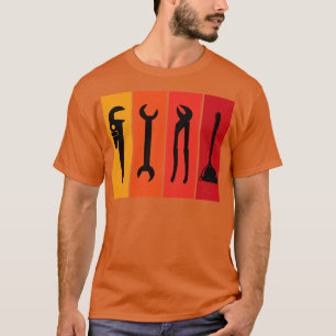 Plumber Retro  stekker T-shirt