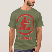 Plumber Retro T-shirt (Voorkant)