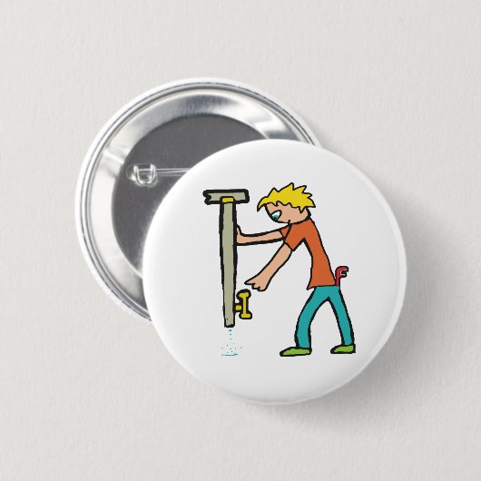 Plumber Ronde Button 5,7 Cm (Voorkant /achterkant)