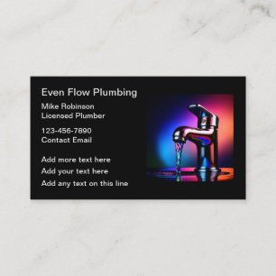 Plumber Service Keukenkraan Thema Visitekaartje
