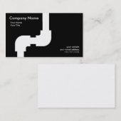 Plumber Simple Visitekaartje Black (Voorkant / Achterkant)