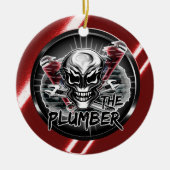 Plumber Skull: De Plumber Keramisch Ornament (Voorkant)