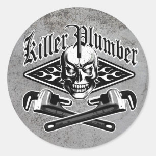 Plumber Skull: Killer Plumber 3.1 Ronde Sticker
