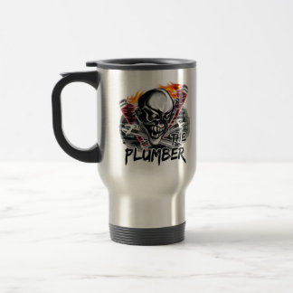 Plumber Skull Travel Mug: "The Plumber" Reisbeker