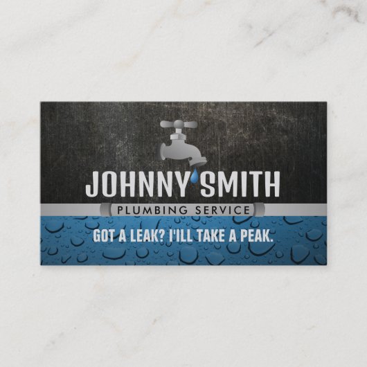 Plumber Slogans Visitekaartjes (Voorkant)