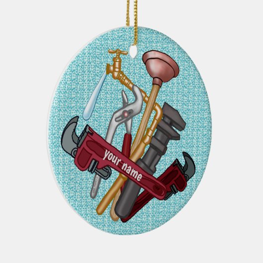 Plumber Tools Keramisch Ornament (Rechts)