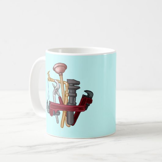 Plumber Tools Koffiemok (Voorkant links)