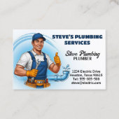 Plumber  visitekaartje (Voorkant)