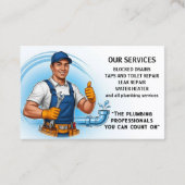 Plumber  visitekaartje (Achterkant)
